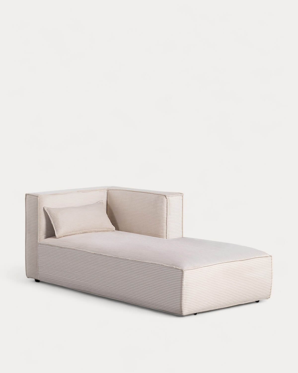 Modulo Chaise Longue Destro per Divano in Velluto a Coste Spesso Kilhe, immagine della galleria 4