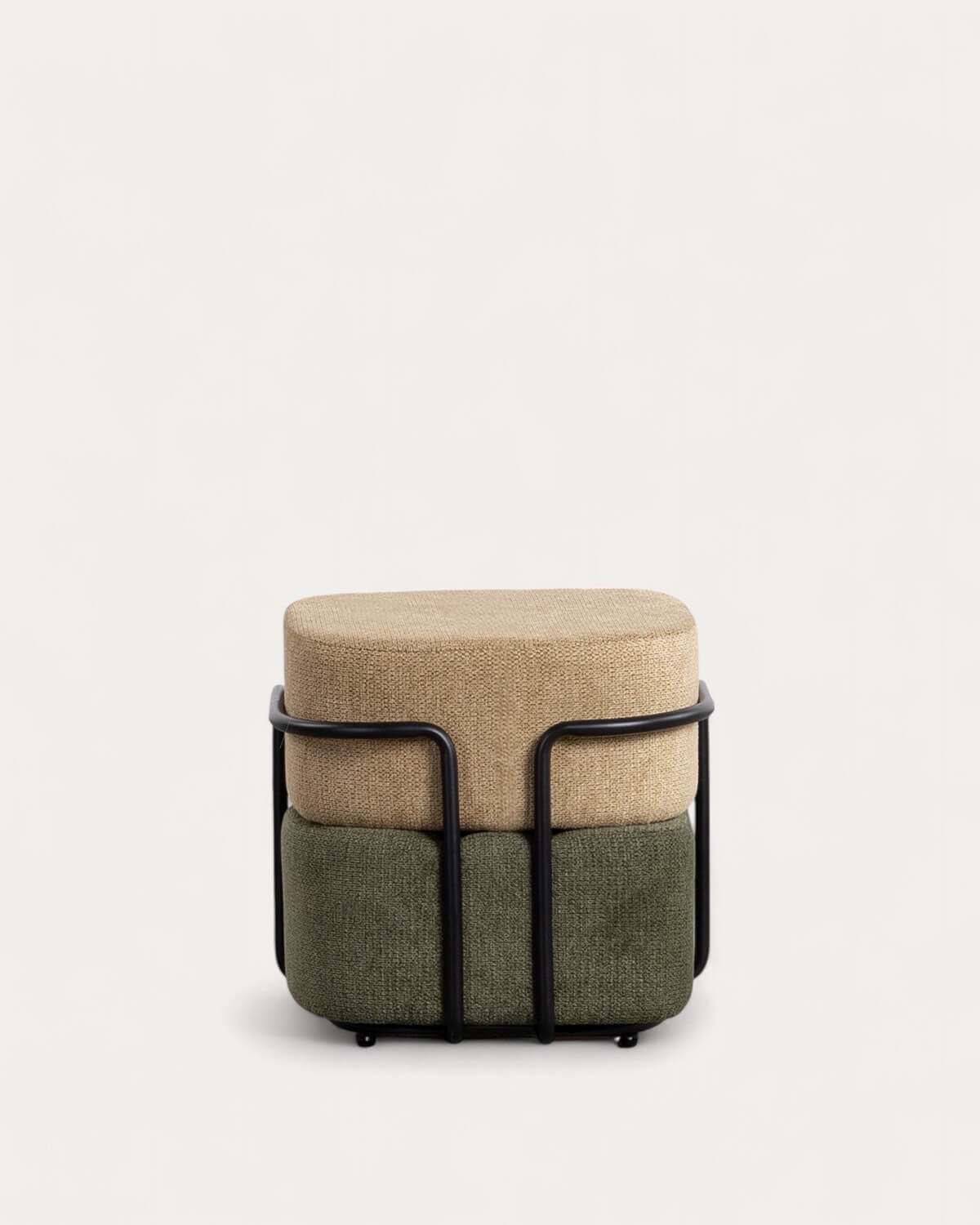 Pouf Rettangolare con Cuscino Sfoderabile in Tessuto Elin, immagine della galleria 6