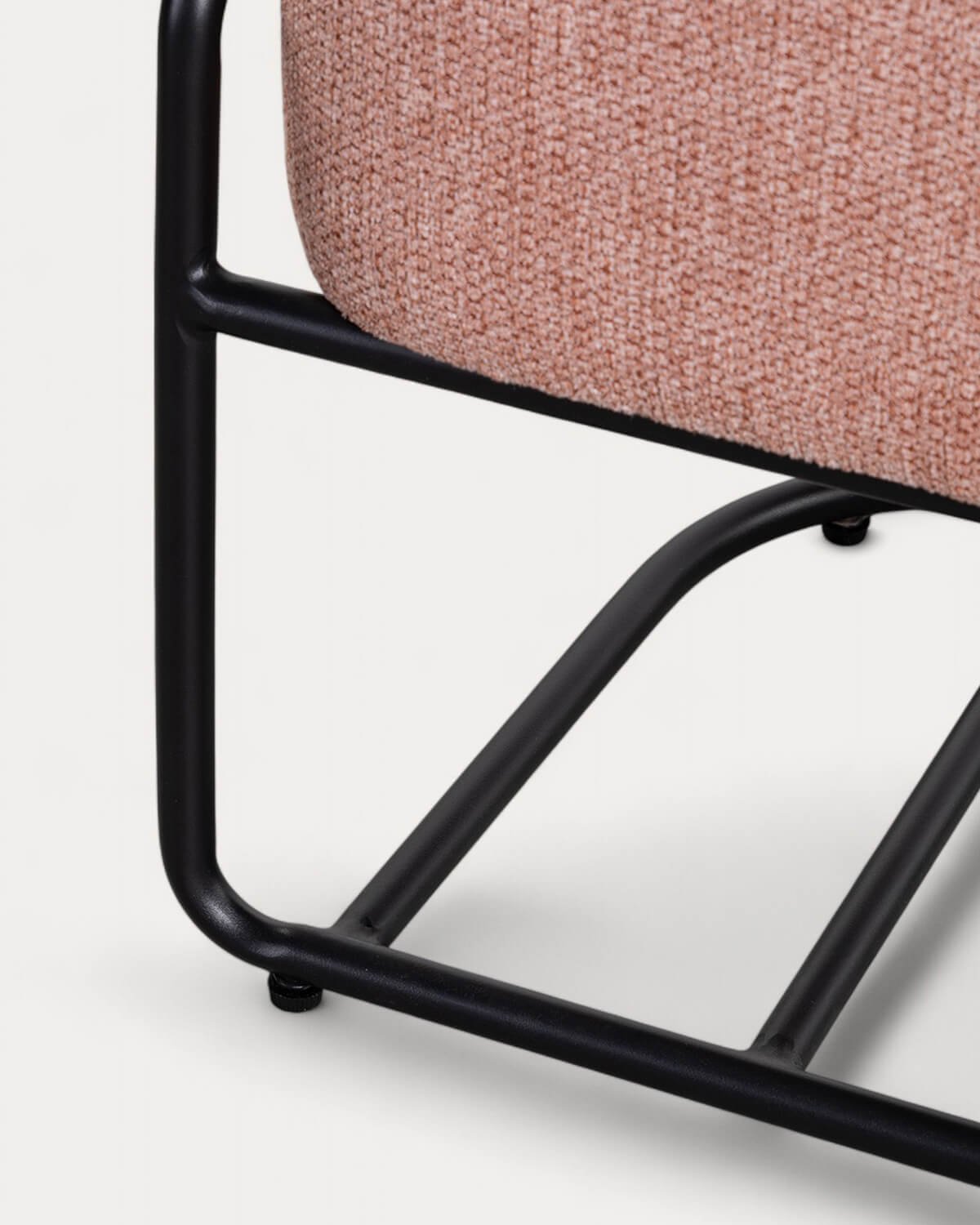 Pouf Rettangolare con Cuscino Sfoderabile in Tessuto Elin, immagine della galleria 7