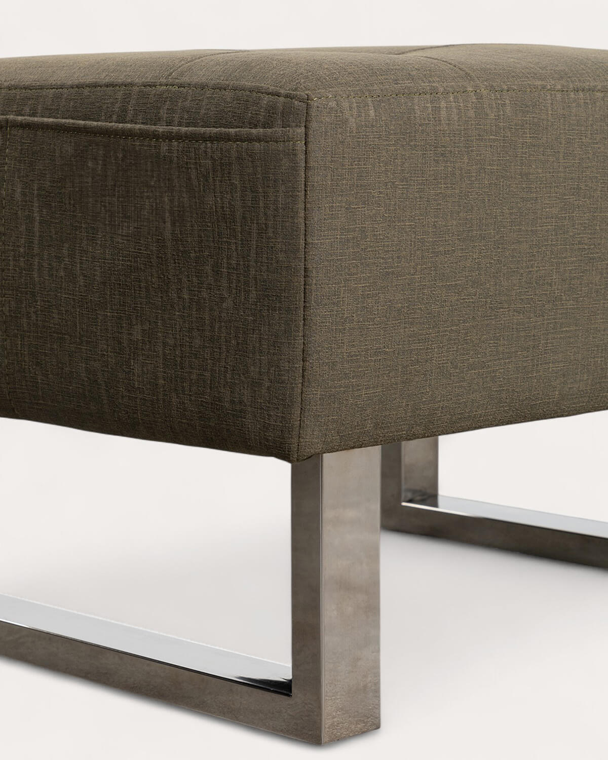 Pouf Poggiapiedi in Tessuto 70
s, immagine della galleria 6