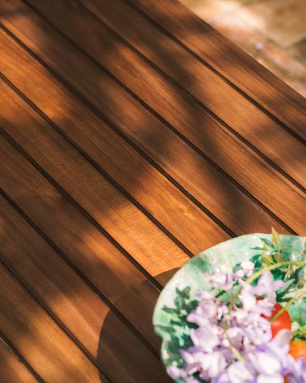 Tavolino Rettangolare in Legno di Acacia (110x60 cm) Moad, immagine della galleria 3