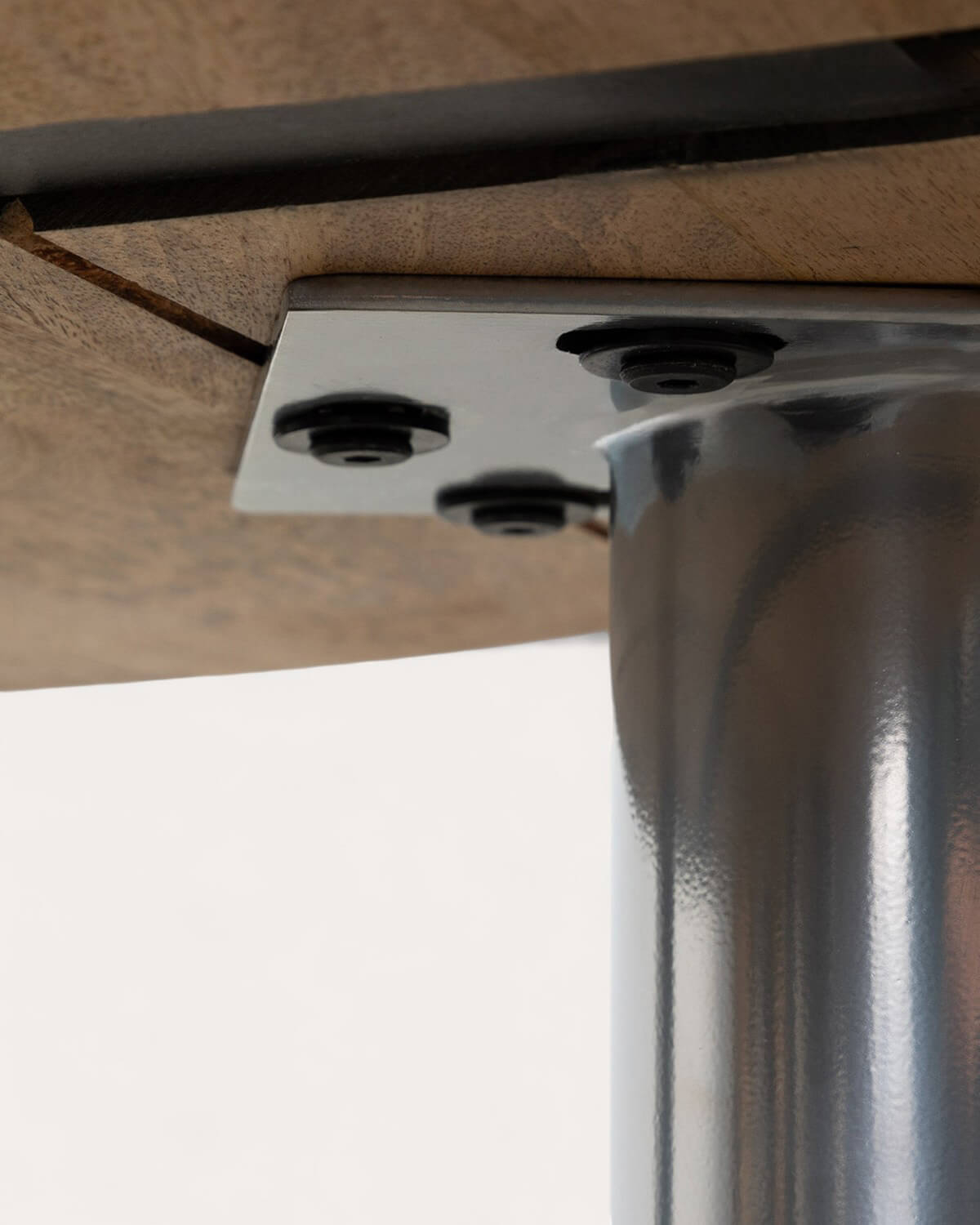 Tavolino Rotondo con Piano in Legno di Mango (Ø85 cm) Ethel, immagine della galleria 5