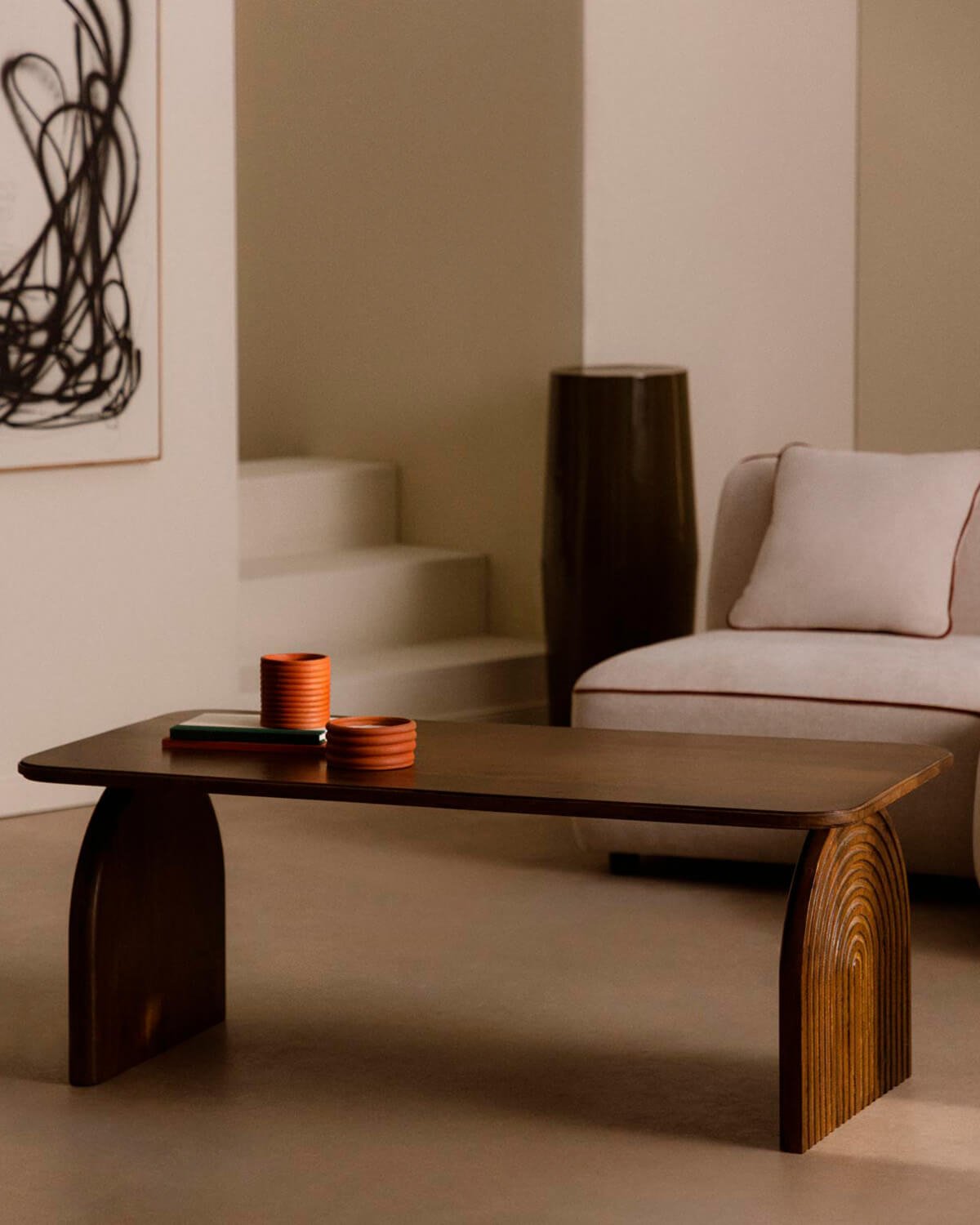 Tavolino Rettangolare in Legno di Mango (120x60 cm) Lenis, immagine della galleria 2
