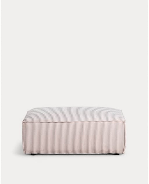 Modulo Divano Imbottito in Velluto a Coste Spesso Kilhe - Velluto A Coste Spesso -Beige Seashell