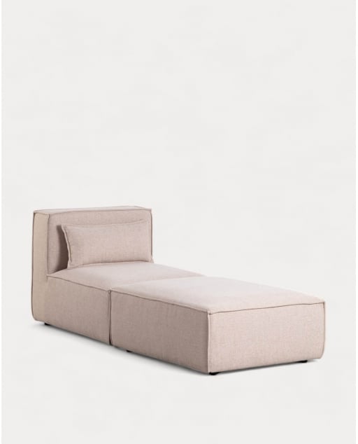 Poltrona Modulare con Pouf in Tessuto Kilhe