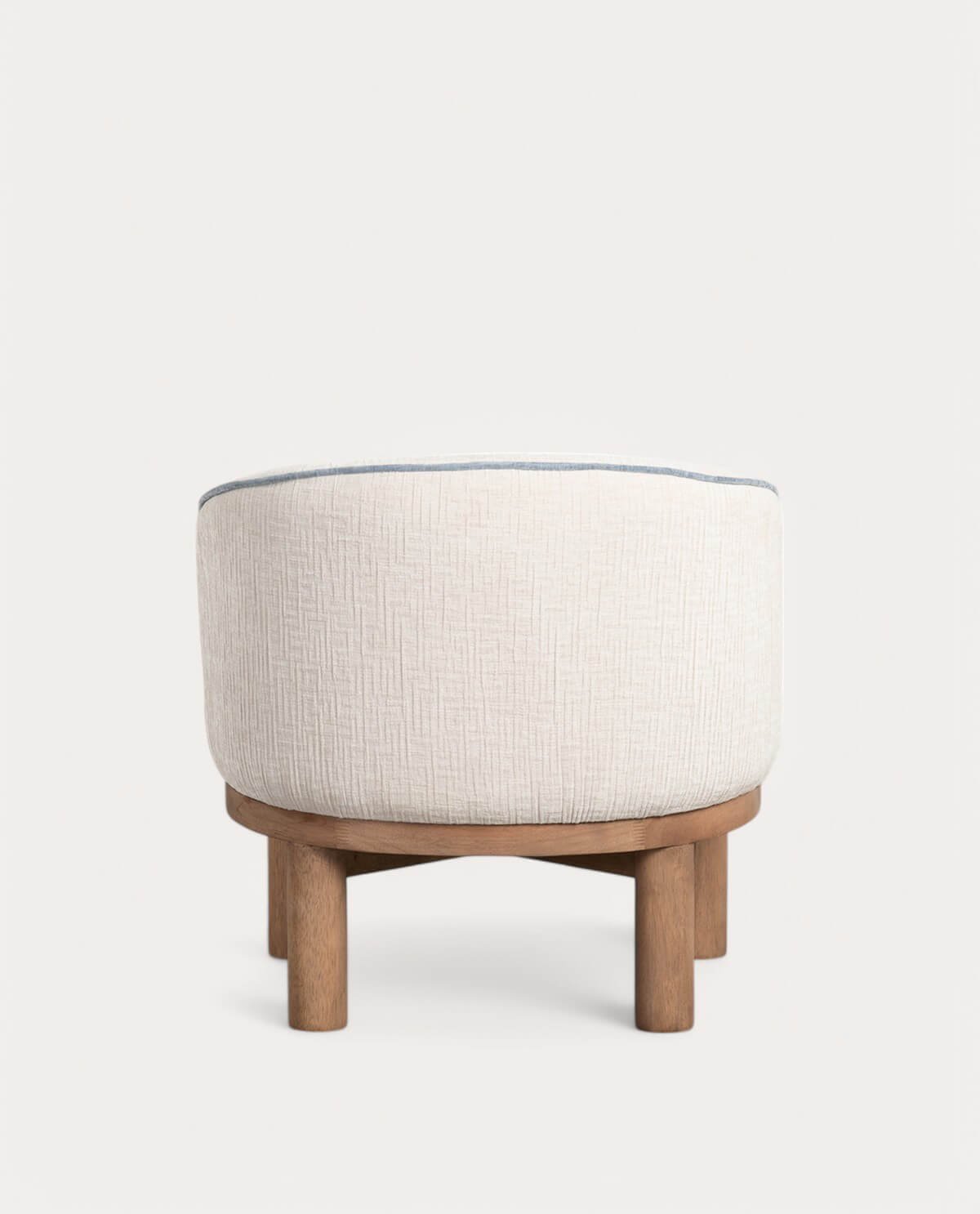 Pack 2 Poltrone in Tessuto e Legno Louis, immagine della galleria 4