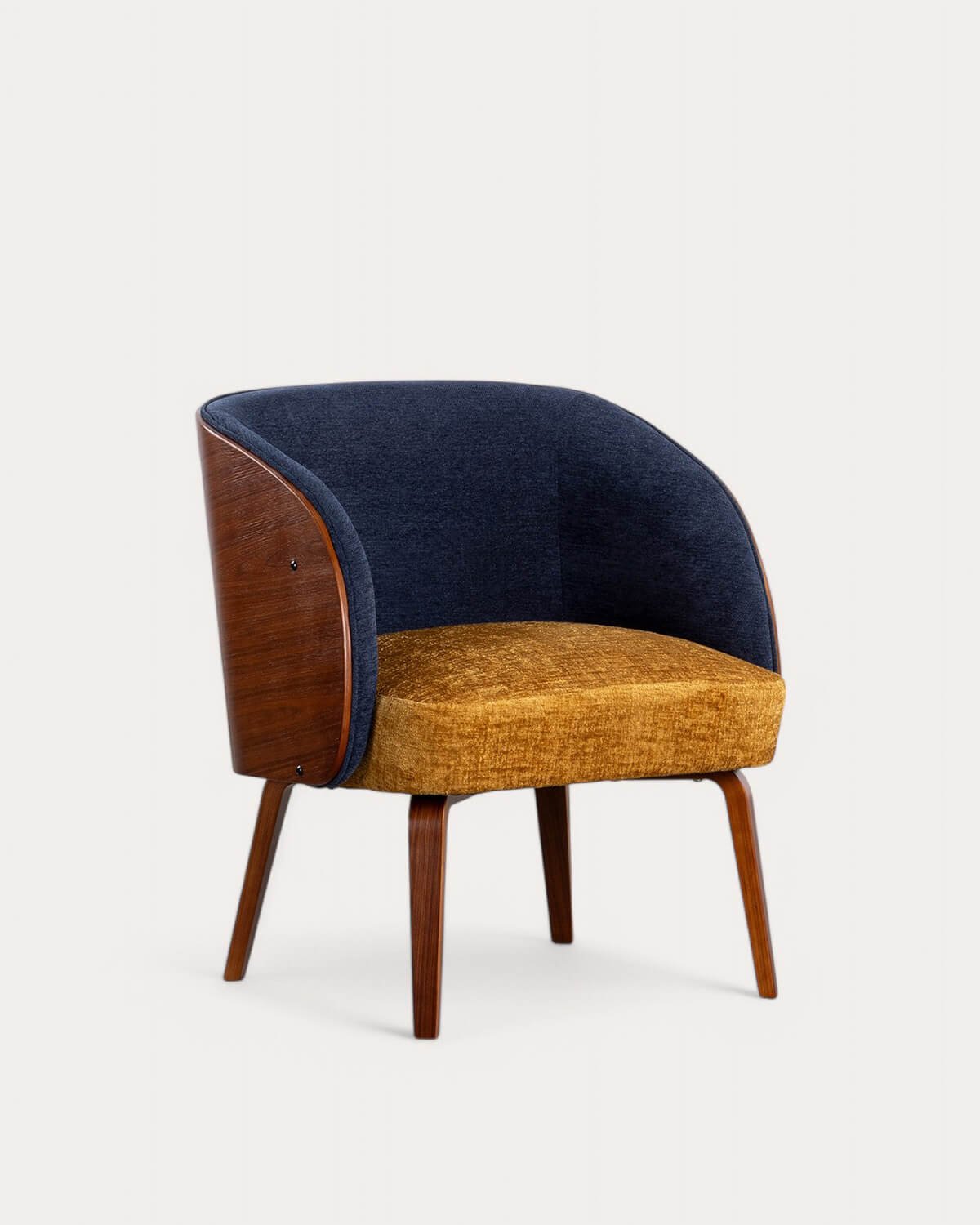 Pack 2 Poltrone in Legno e Tessuto Meria, immagine della galleria 1