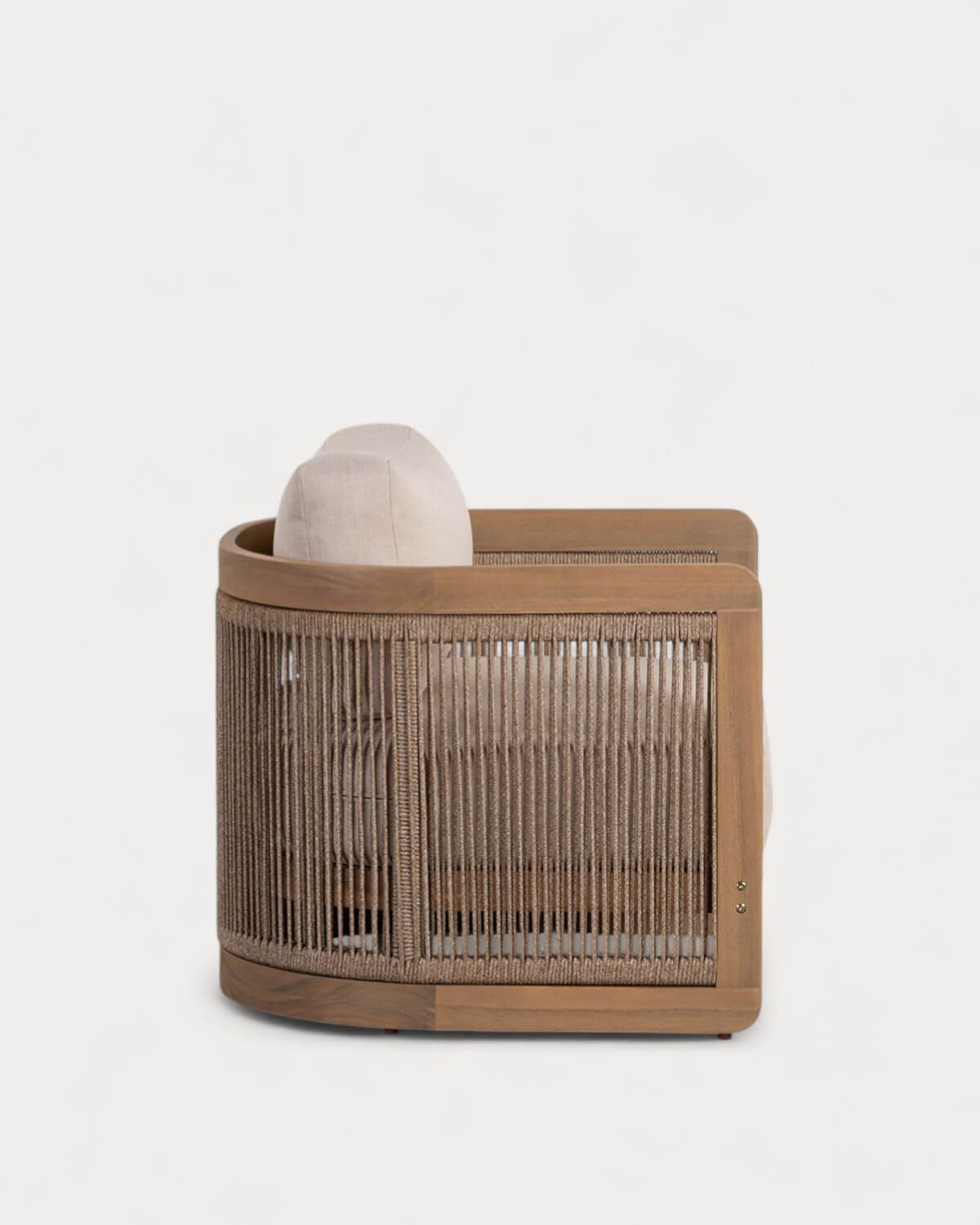 Set da 2 Sedie da Giardino in Legno di Acacia con Cuscini Mares, immagine della galleria 4