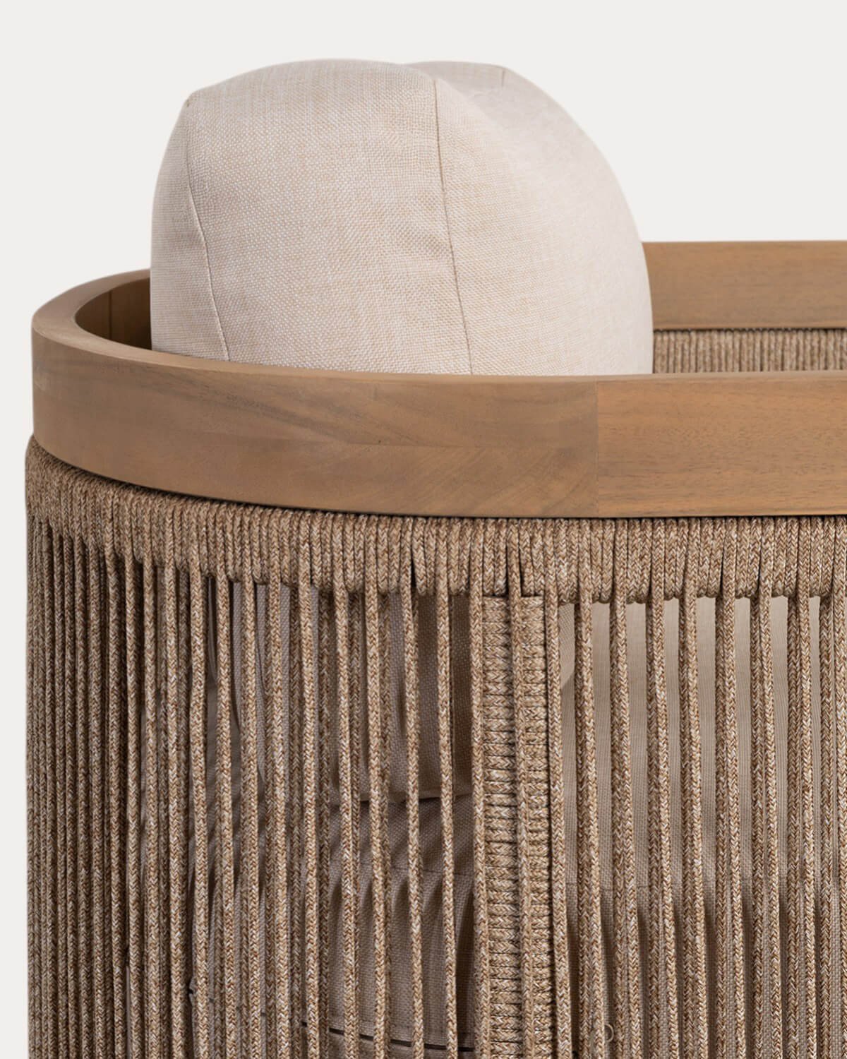 Set da 2 Sedie da Giardino in Legno di Acacia con Cuscini Mares, immagine della galleria 7