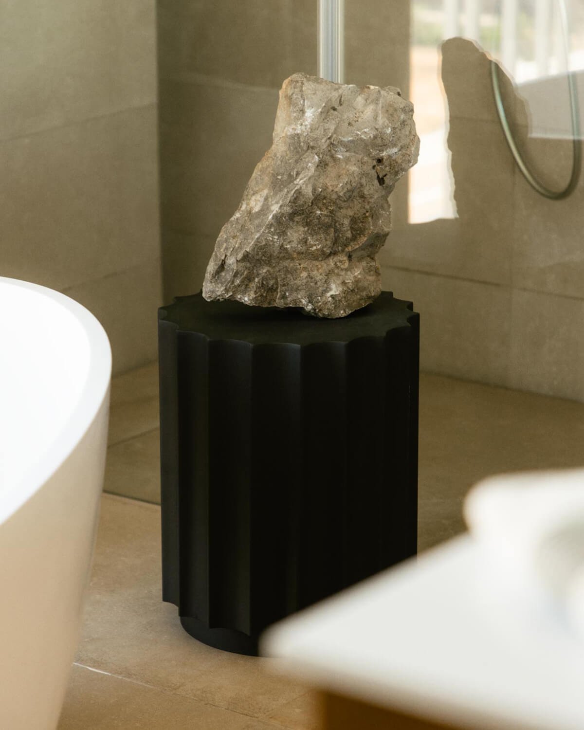 Tavolino Ausiliario Rotondo in Metallo (Ø35,5 cm) Abra , immagine della galleria 2