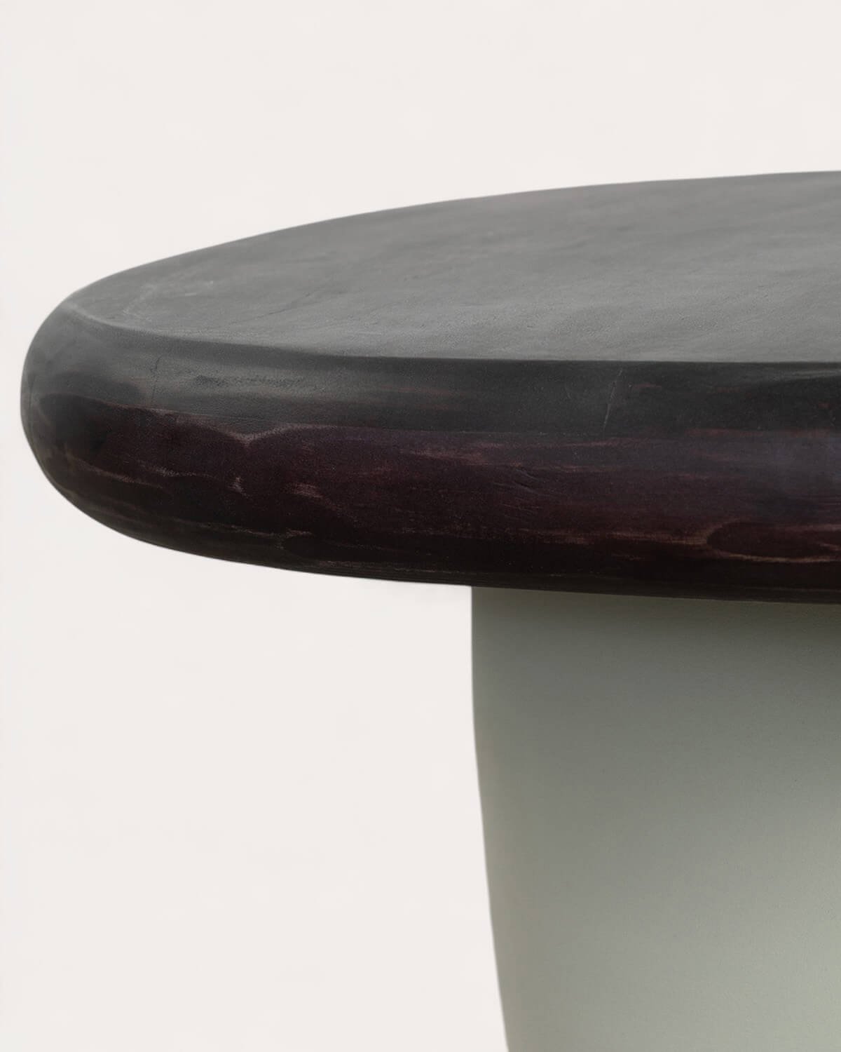 Tavolino Ovale in Legno di Acacia e Metallo (59x58 cm) Brezo, immagine della galleria 5