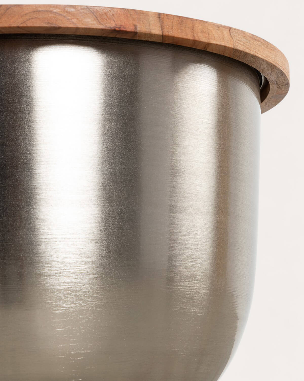 Tavolino Rotondo in Legno di Acacia e Metallo (Ø43 cm) Binchi, immagine della galleria 6