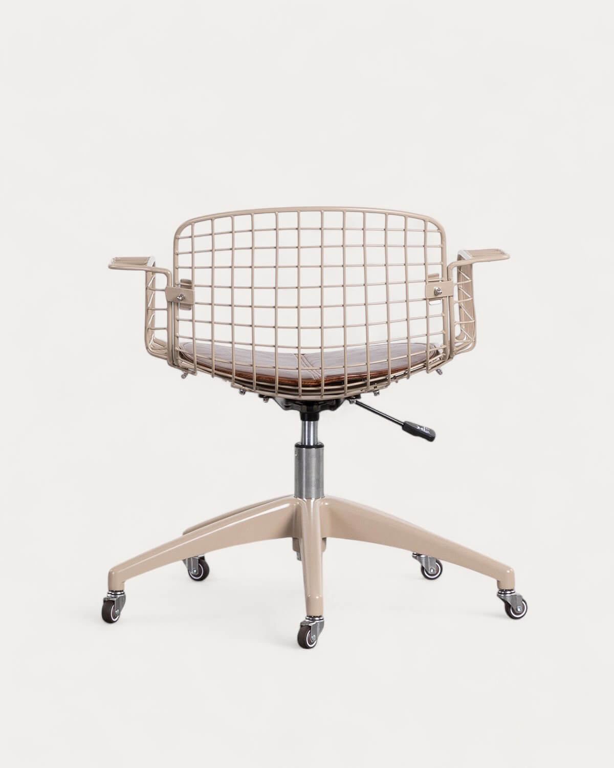 Sedia da Scrivania in Metallo con Schienale Basso Vintage Aras, immagine della galleria 5