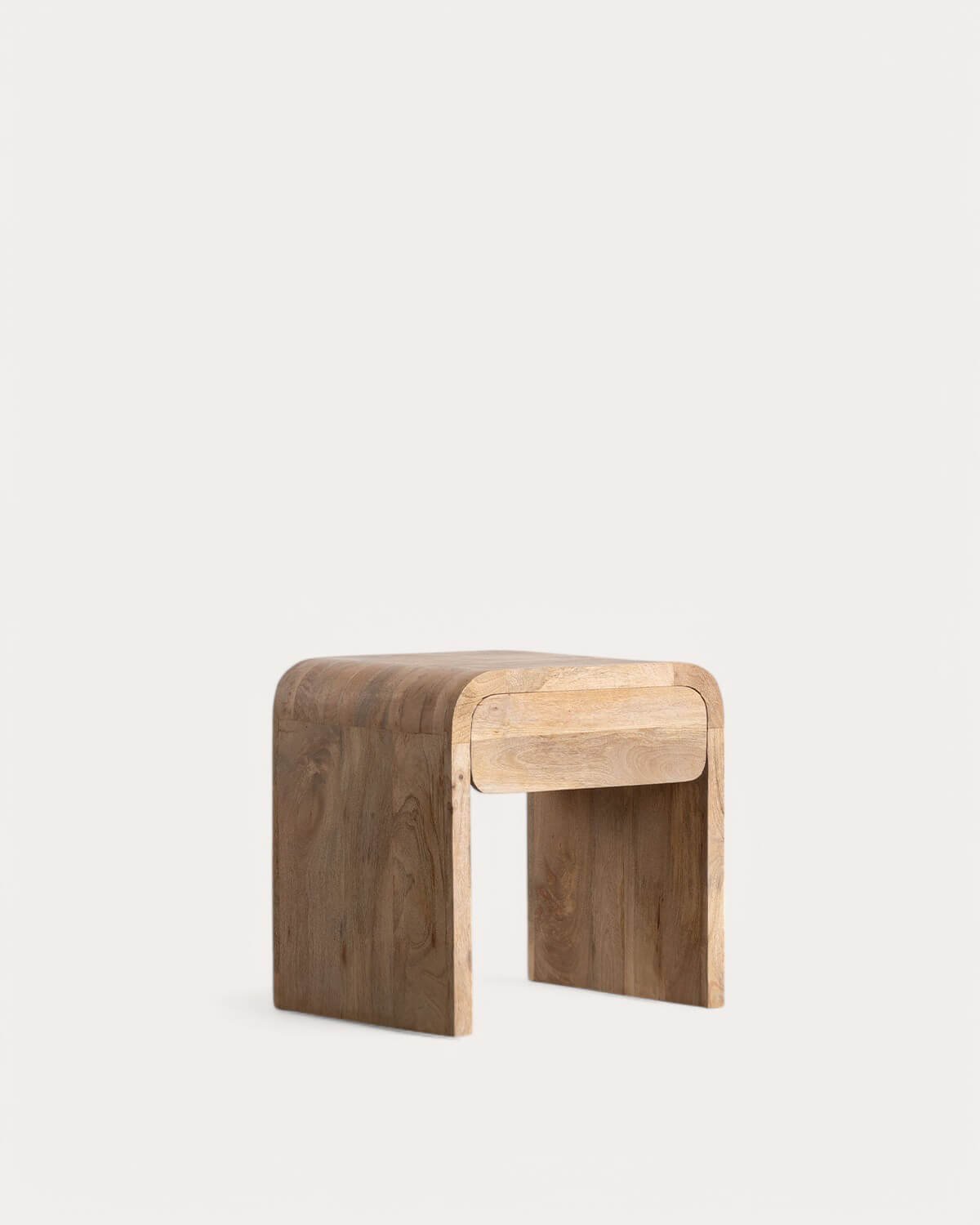 Pack 2 Comodini XL con Cassetto in Legno di Mango (61x45,5 cm) Vanile, immagine della galleria 1
