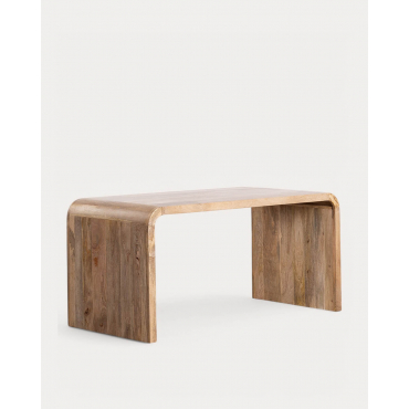 Scrivania in Legno di Mango (140x75 cm) Vanile Legno di Mango Medio - The Masie