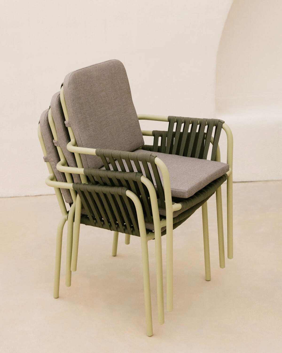 Sedia da Esterni in Alluminio e Corda Drian, immagine della galleria 3