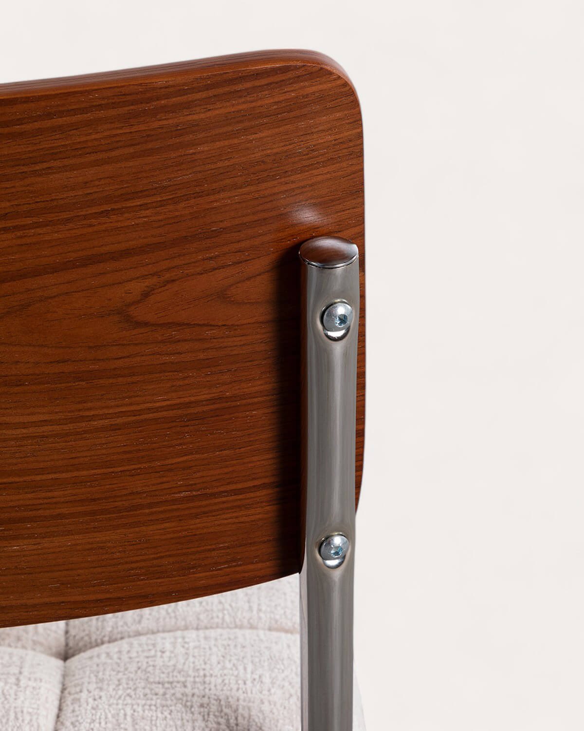 Pack 4 Sedie da Pranzo in Legno e Tessuto Cuba, immagine della galleria 7