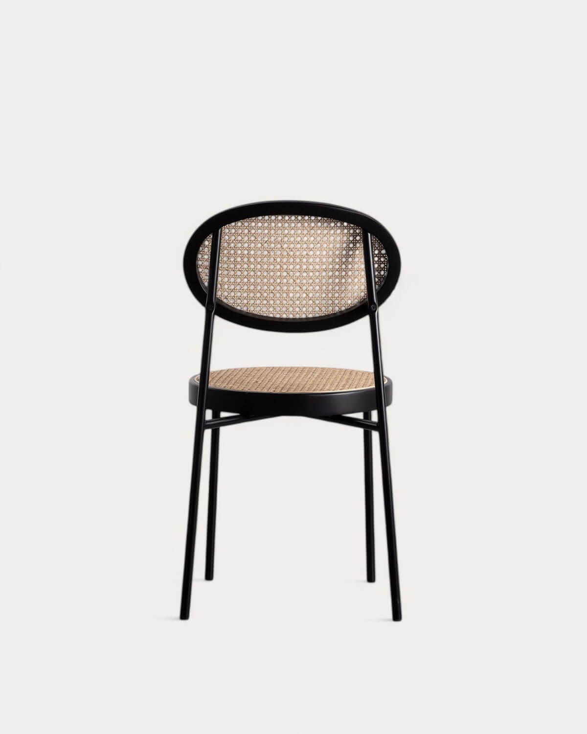 Sedia da Pranzo in Rattan Naturale e Metallo Vili, immagine della galleria 4