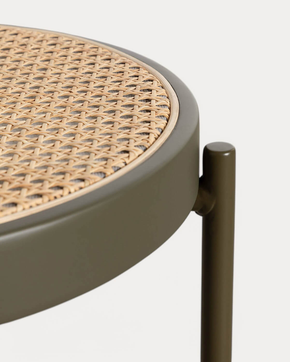 Pack 2 di Sedie da Pranzo in Rattan Naturale e Metallo Vili, immagine della galleria 9