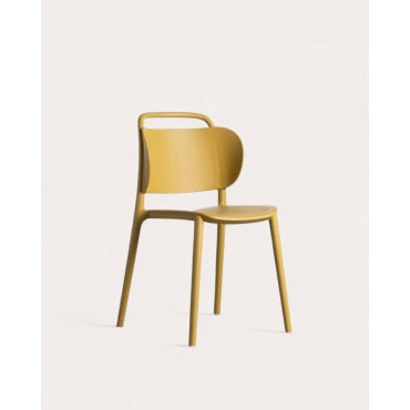 Pack 2 Sedie da Pranzo in Polipropilene Kole Giallo Curry - The Masie