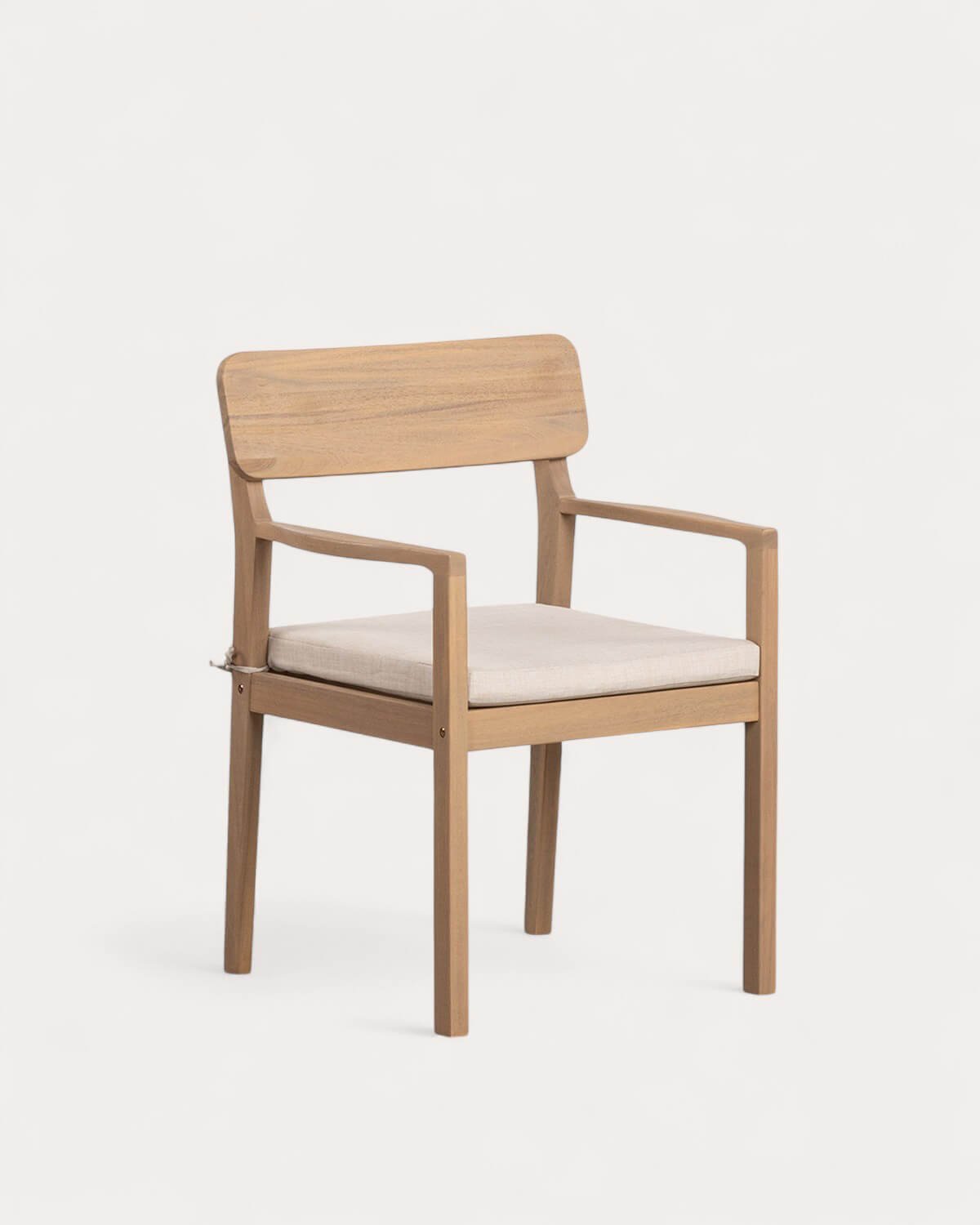 Sedia da Giardino in Legno di Acacia con Braccioli Mirla, immagine della galleria 1