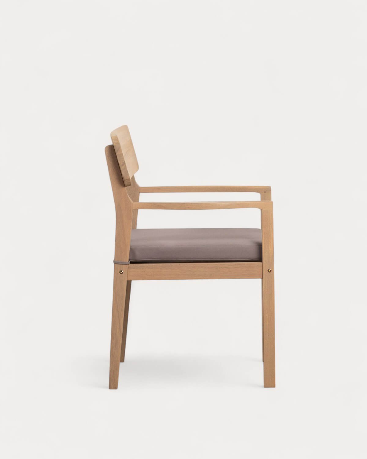 Pack da 2 Sedie da Esterno in Legno di Acacia con Braccioli Marla, immagine della galleria 4