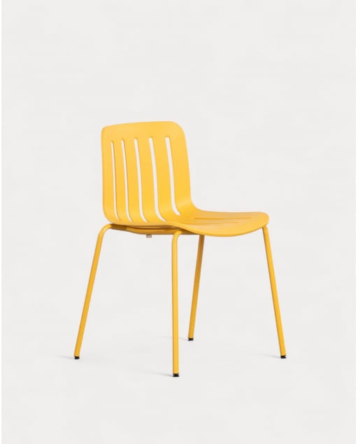 Sedia da Esterno in Polipropilene Romi - Giallo Mango