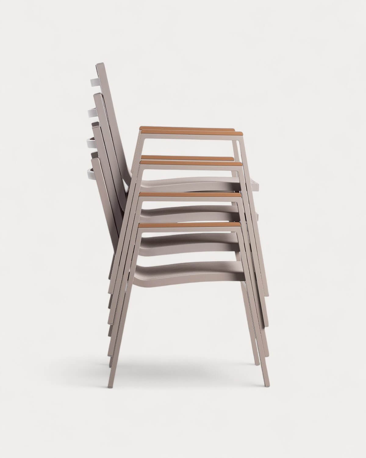 Pack 4 Sedie da Esterno in Alluminio Korce, immagine della galleria 4