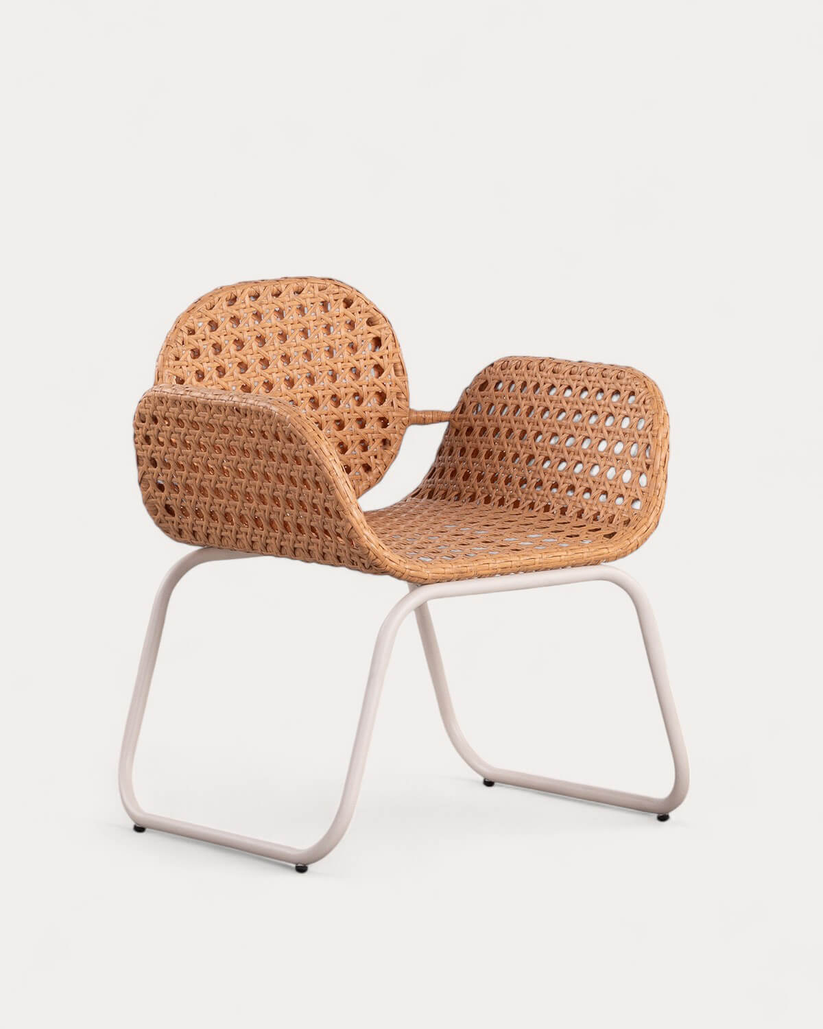 Sedia da Esterni in Alluminio e Rattan Sintetico con Braccioli Roys, immagine della galleria 1