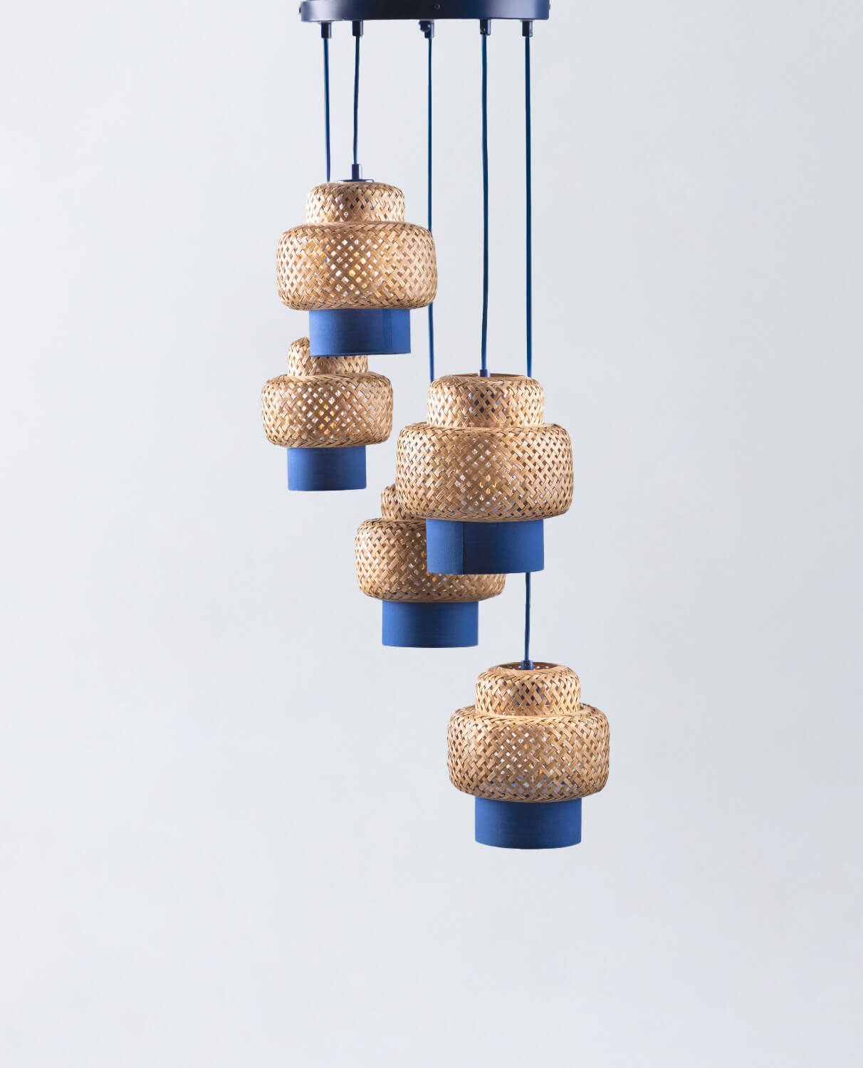 Lampada da Soffitto in Bambù e Metallo Mirenis, immagine della galleria 1