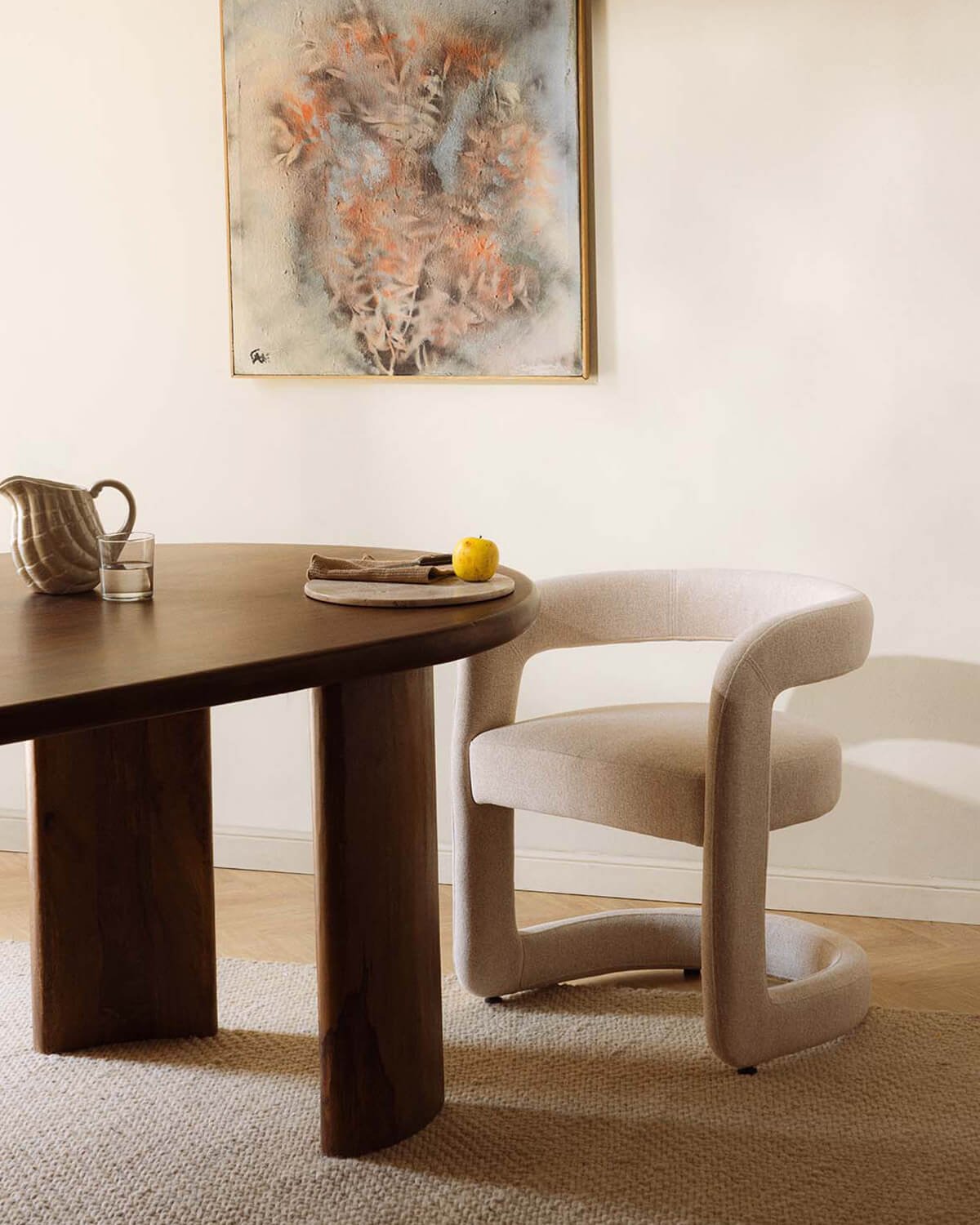 Pack da 2 Sedie da Pranzo in Tessuto Winsi, immagine della galleria 2