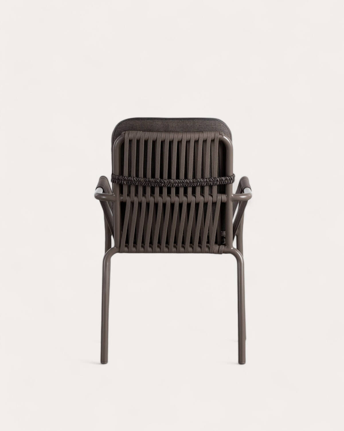 Pack 2 Sdie da Pranzo con Braccioli in Alluminio e Corda Drian, immagine della galleria 4