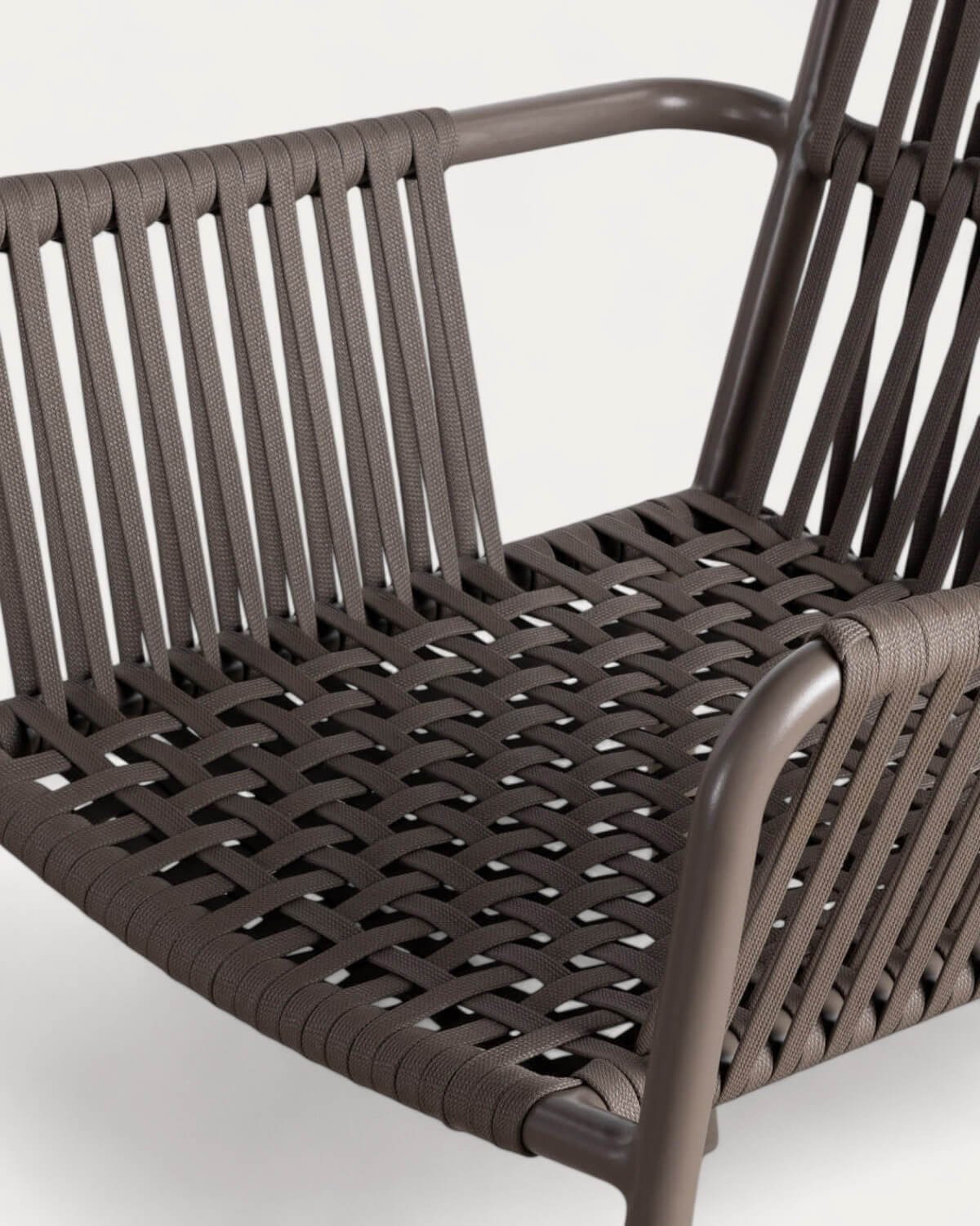 Pack 2 Sdie da Pranzo con Braccioli in Alluminio e Corda Drian, immagine della galleria 6