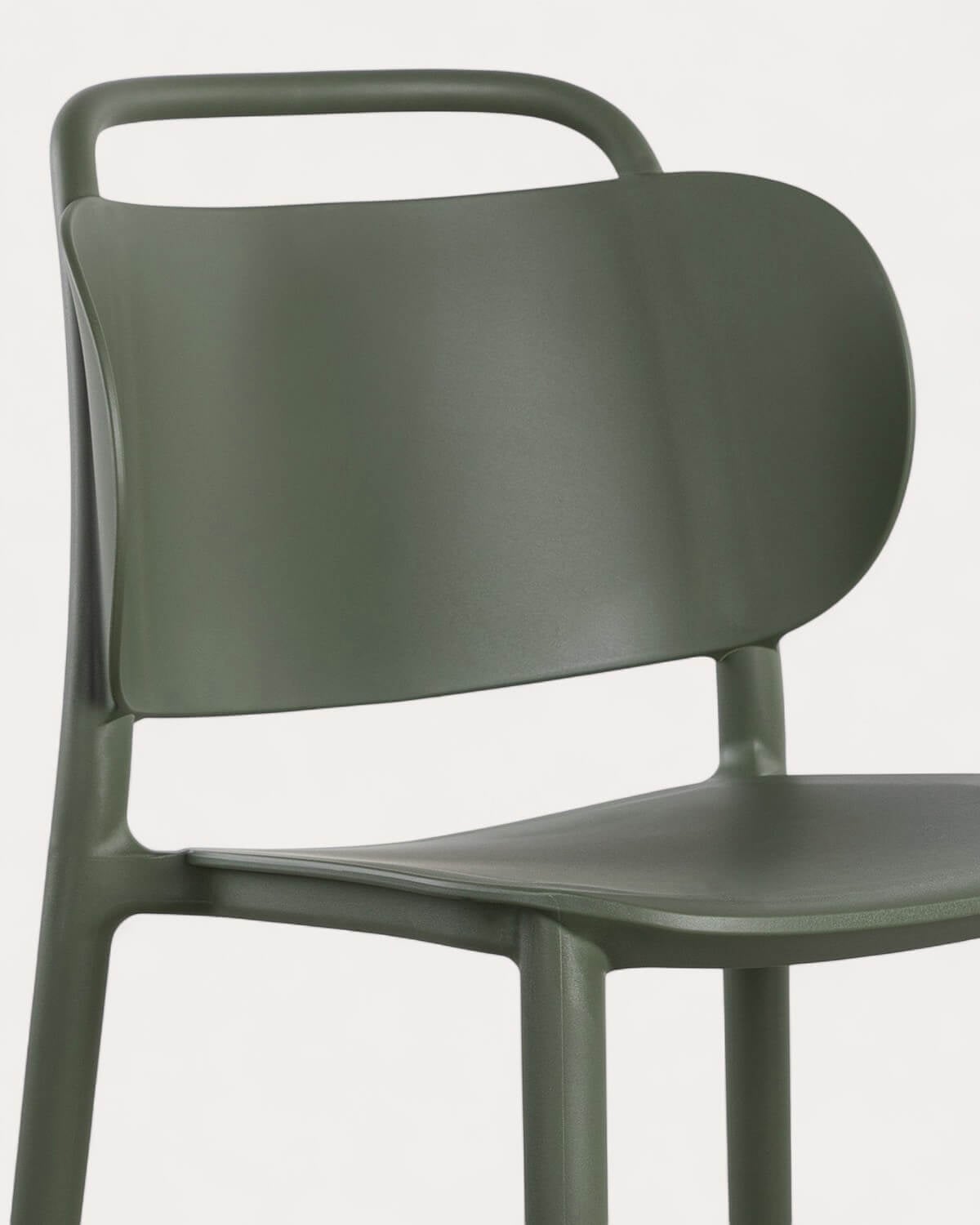 Confezione da 2 sgabelli alti da esterno in polipropilene (75 cm) Kole, immagine della galleria 6