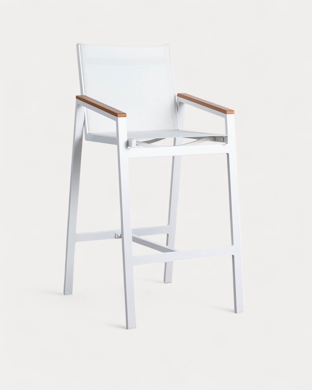 Pack 4 Sgabelli Alti da Esterno in Alluminio (74,5 cm) Korce, immagine della galleria 1