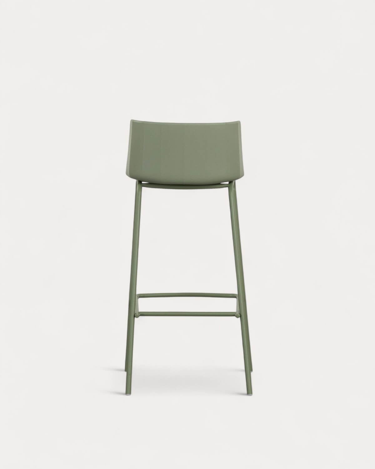 Sgabello da esterno alto Meivy in polipropilene e metallo (75 cm), immagine della galleria 5