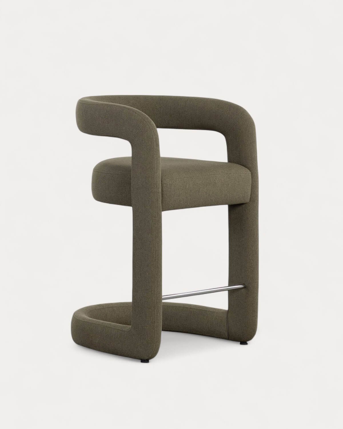 Taburete Alto de Tela (67 cm) Winsi, immagine della galleria 1