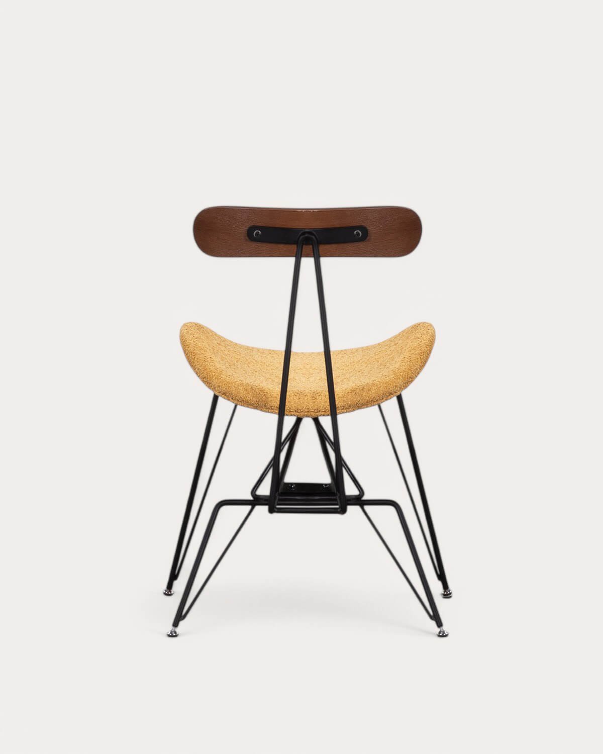 Pack 4 Sedie da Pranzo in Tessuto e Legno Brunela, immagine della galleria 5