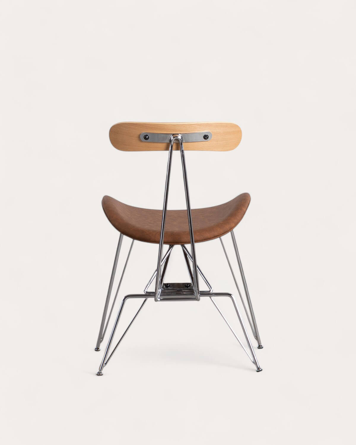 Sedia da Pranzo in Similpelle e Legno Brunela, immagine della galleria 5