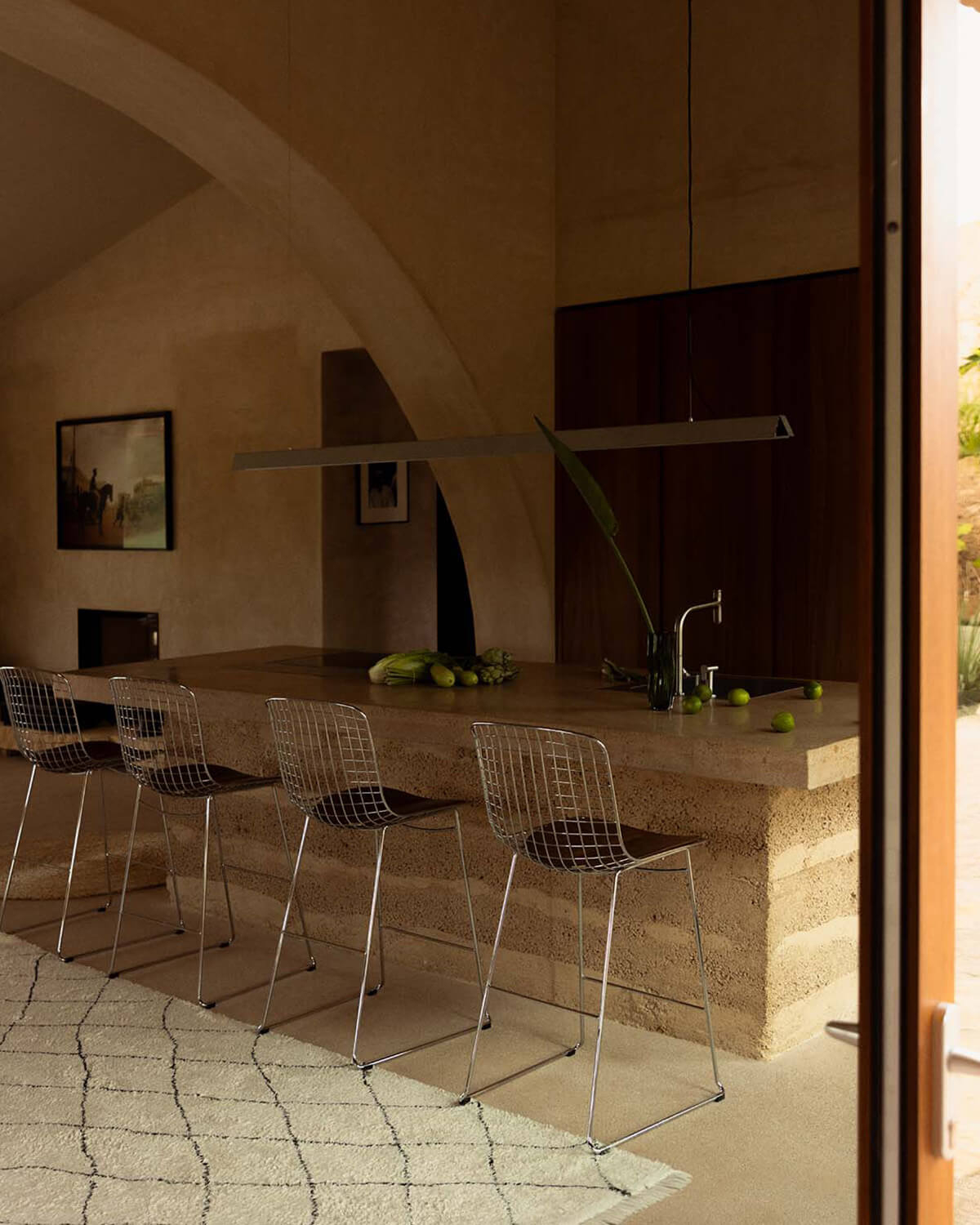 Sgabello Alto in Metallo (66 cm) Aras Schienale Alto , immagine della galleria 2