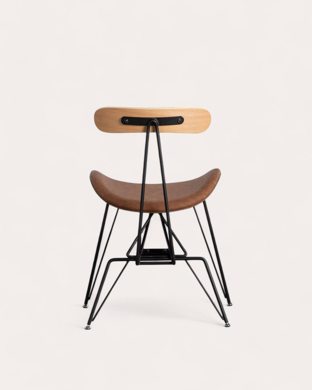 Pack 2 Sedie da Pranzo in Similpelle e Legno Brunela, immagine della galleria 5