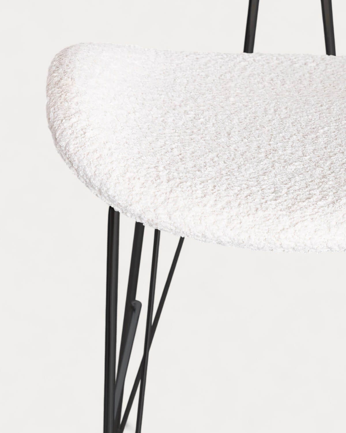 Pack 2 Sgabelli Alti in Tessuto e Legno (76,5 cm) Brunela, immagine della galleria 6