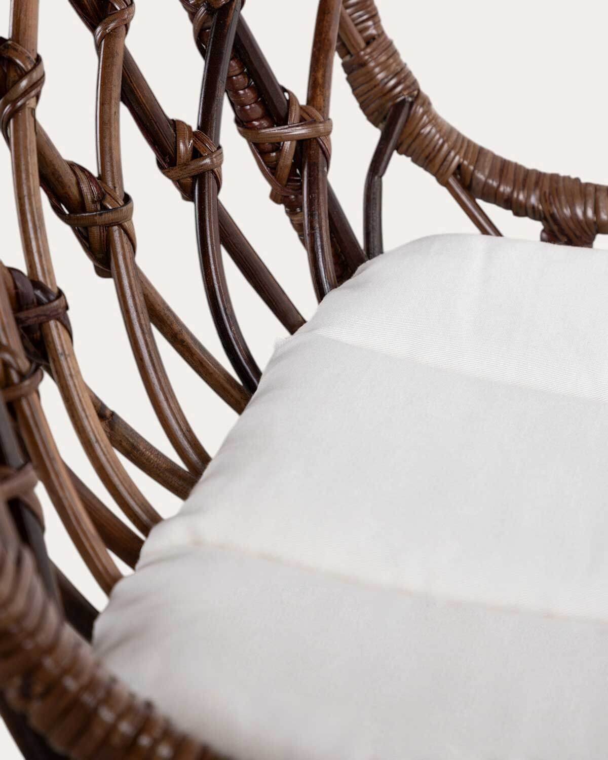 Pack 4 Sedie da Pranzo in Rattan Naturale Ozy, immagine della galleria 6