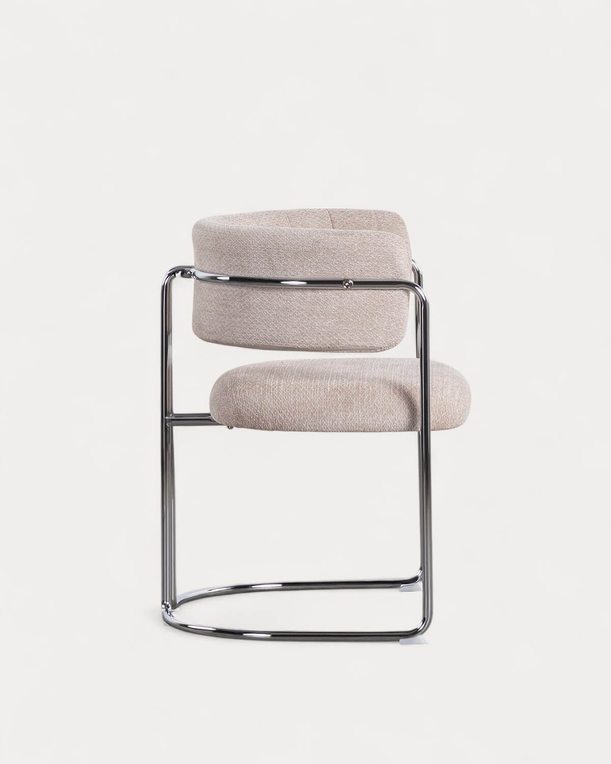 Pack da 2 Sedie da Pranzo in Tessuto e Metallo Petra , immagine della galleria 4