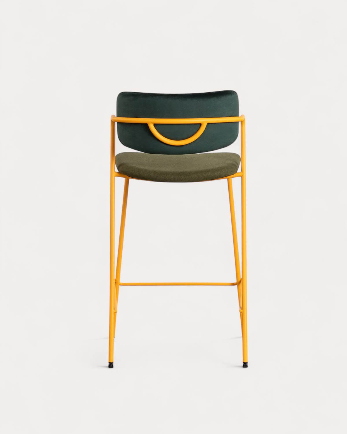 Sgabello Alto in Velluto e Tessuto (65 cm) Irun, immagine della galleria 4