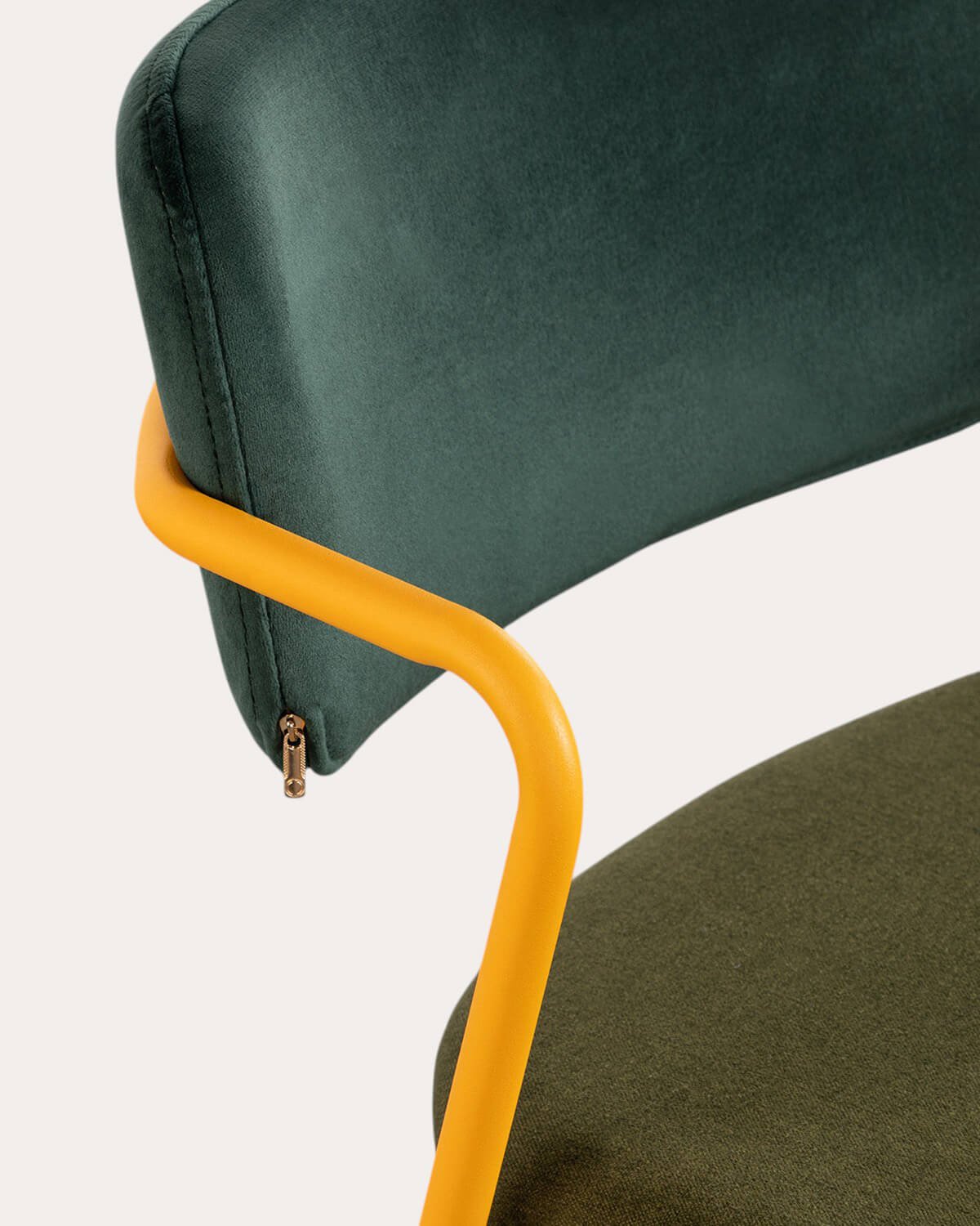 Sgabello Alto in Velluto e Tessuto (65 cm) Irun, immagine della galleria 5