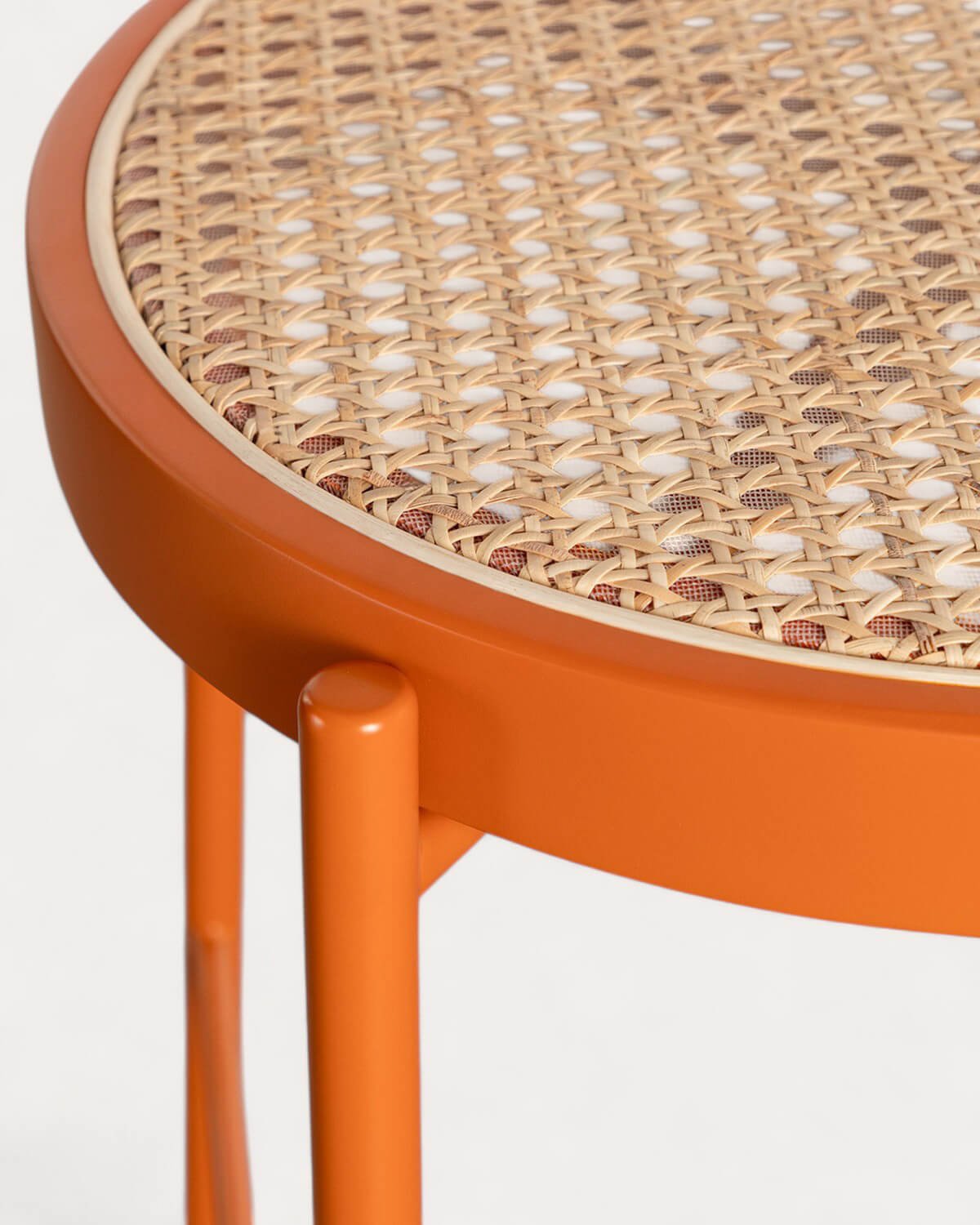 Pack di 2 Sgabelli Alti in Rattan Naturale e Metallo (75 cm) Vili, immagine della galleria 7