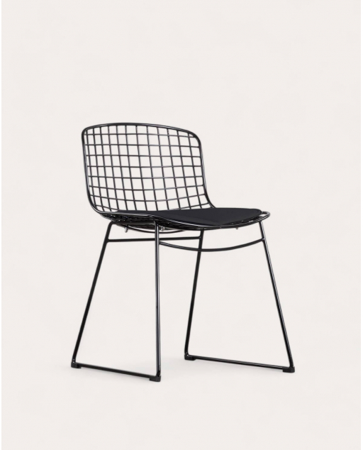 Pack 4 Sedie Da Pranzo In Metallo Con Schienale Basso Aras