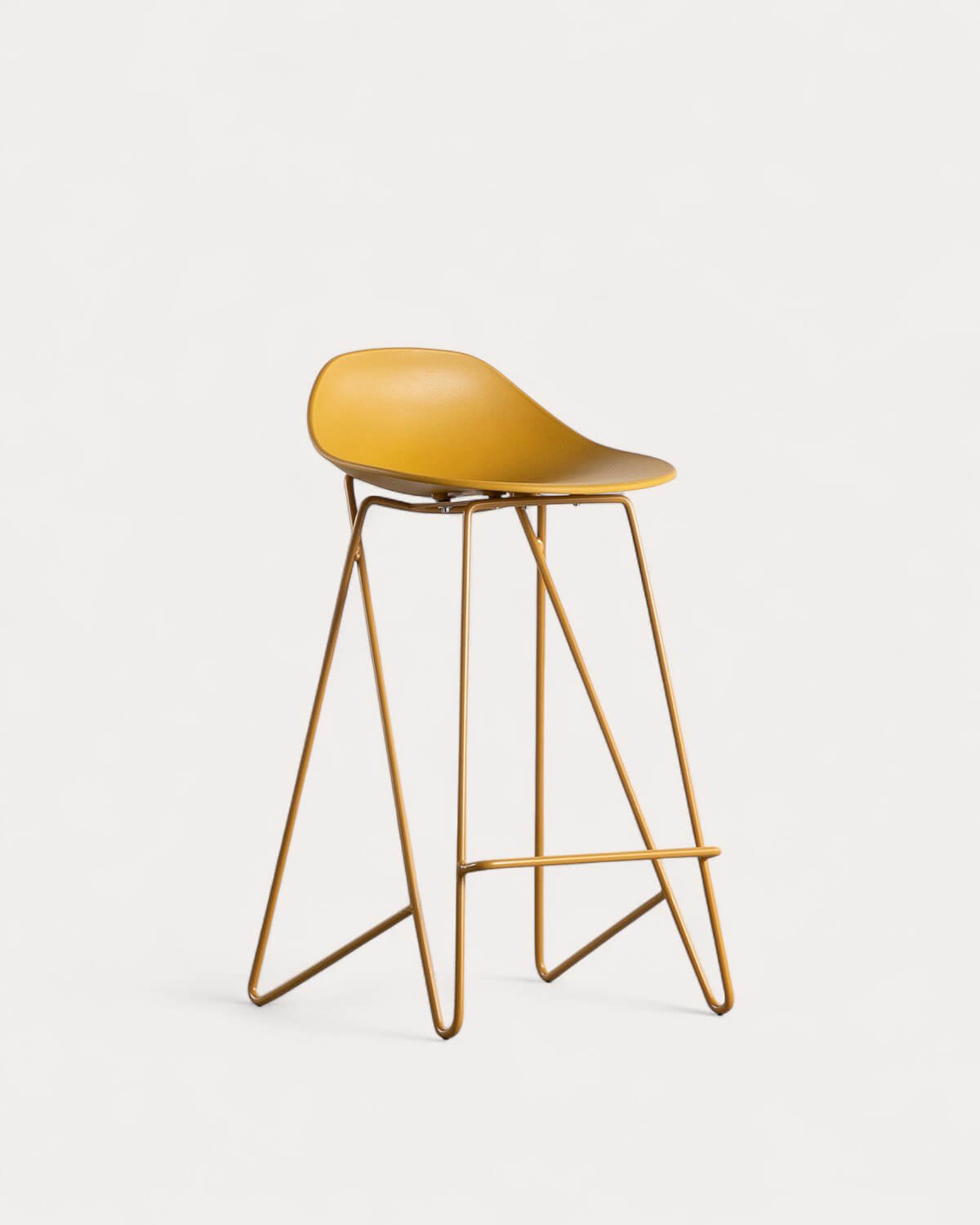 Pack 4 Sgabelli Alti in Polipropilene e Acciaio (67 cm) Paris, immagine della galleria 3