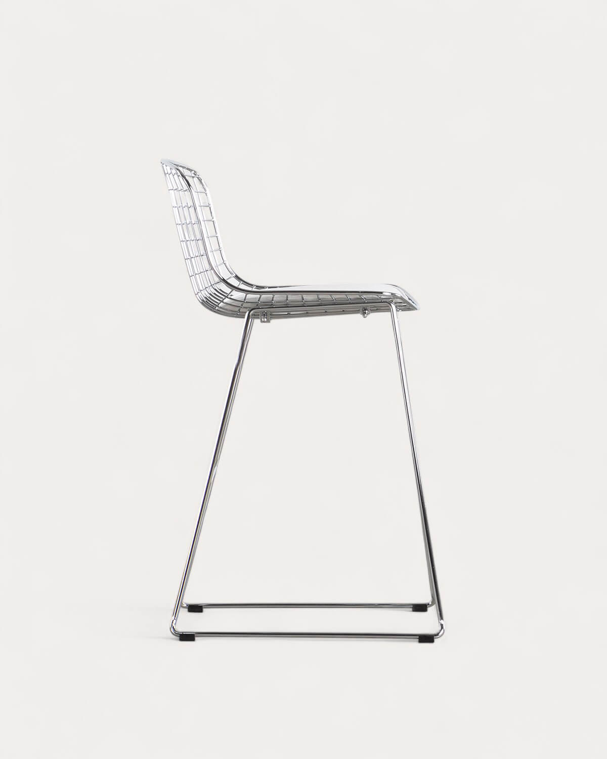 Sgabello Alto in Metallo (66 cm) con Schienale Basso Aras, immagine della galleria 2